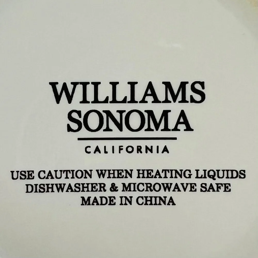 WILLIAMS SONOMA Stoneware Valentine's Day Heart Coffee Mug Cup